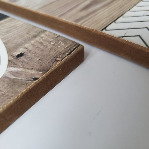 Rustic Wood Wall Decor 2pcs HOME & LOVE theme Chevron Lattice Cottagecore Signs - Picture 5 of 8